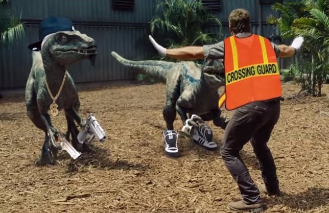 La parodia de Jurassic World