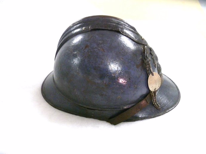 Casco de la primera guerra mundial.