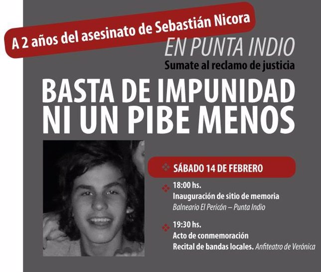 Sebastián Nicora, el adolescente asesinado el 14 de febrero de 2013