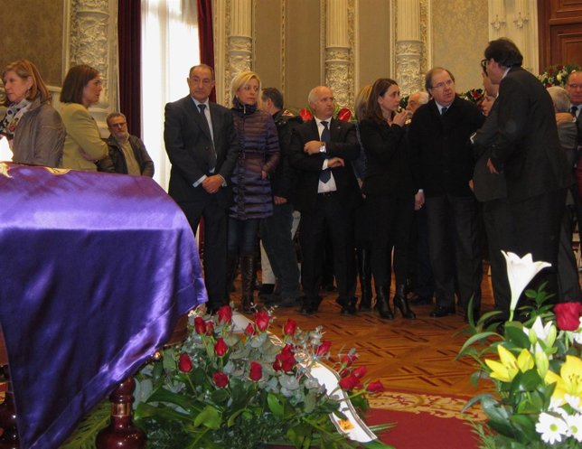 Capilla ardiente del presidente de la Diputación de Palencia