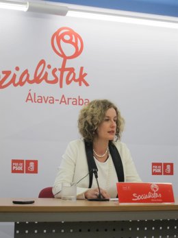 La secretaria genral del pse de alava, cristina gonzalez