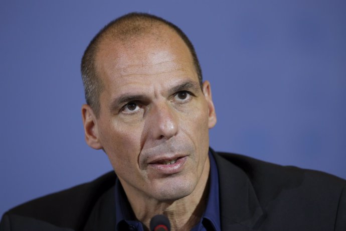 Varoufakis, durante una rueda de prensa del pasado jueves.