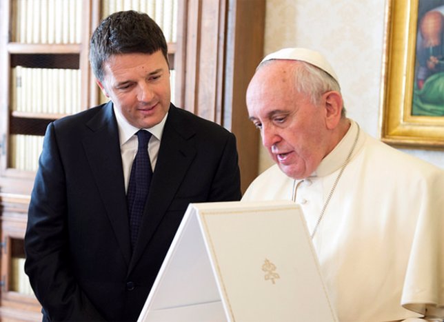 Renzi y Papa Francisco