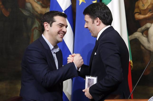 Renzi y Tsipras