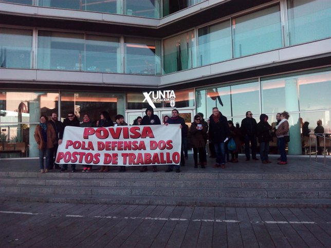 Protesta por el ERE de Povisa en Vigo