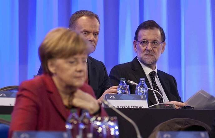 Mariano Rajoy y Angela Merkel