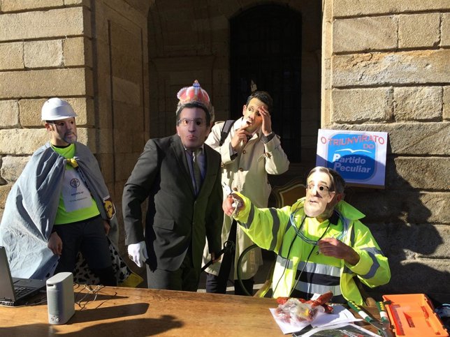 Representación Obradoiro Santiago triunvirato PP protesta