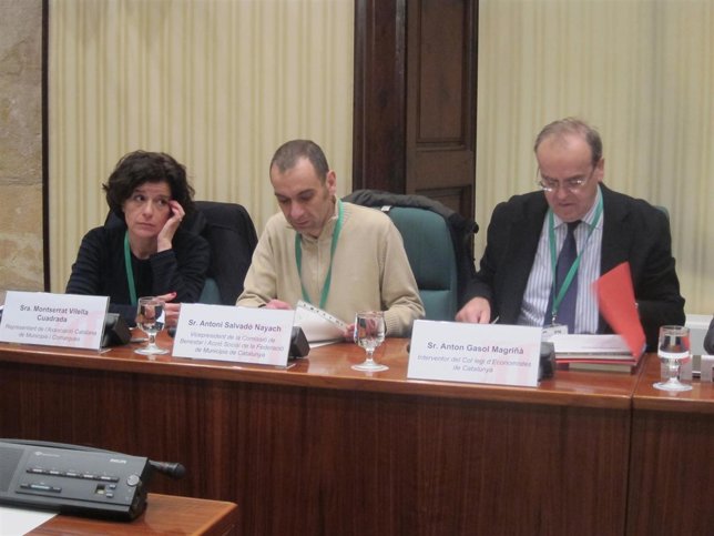 M.Vilella (ACM), A.Salvadó (FMC) y A.Gasol (Col.Economistas)