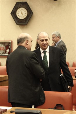 Emilio Olabarria y Jorge Fernández Díaz, en una comisión