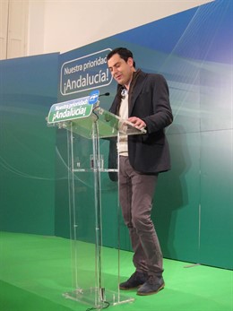 El presidente del PP-A, Juanma Moreno