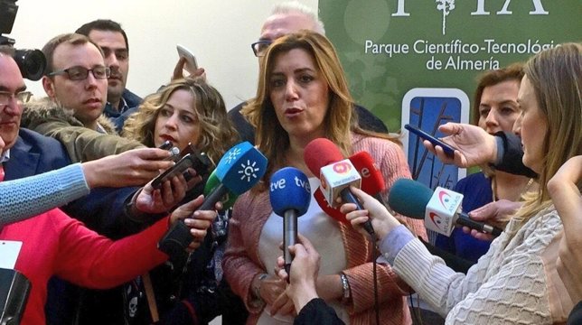 La presidenta de la Junta de Andalucía, Susana Díaz