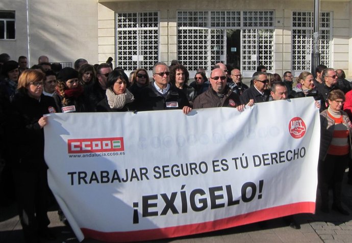 Concentración de CCOO y UGT este miércoles en Jaén