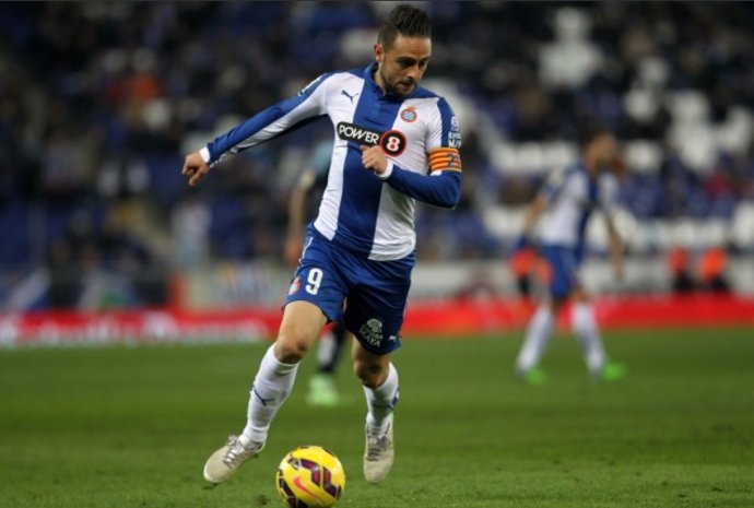 El delantero del RCD Espanyol Sergio García