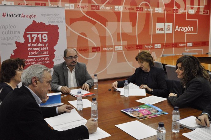 Reunión del PSOE-Aragón con UNICEF.
