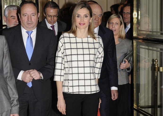 180215. Madrid (Madrid). Espa–A. ESPLA REINA LETIZIA EN EL X ANIVERSARIO DE FOND