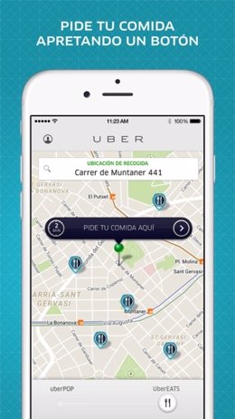 UberEATS, servicio de comida a domicilio de Uber
