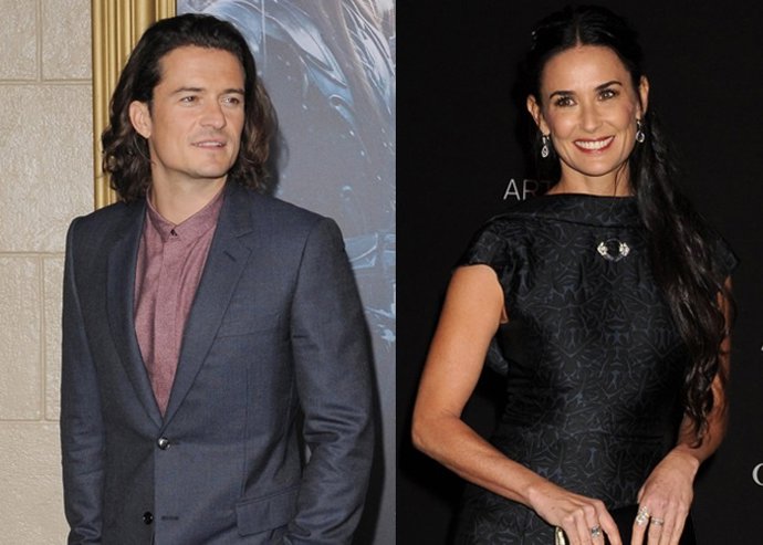 Orlando Bloom y Demi Moore... ¿Romance en el horizonte? 