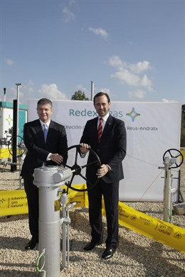 El presidente del Govern, José Ramón Bauzá,en inauguración de gasoducto