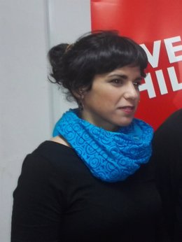 Teresa Rodríguez, hoy ante los medios