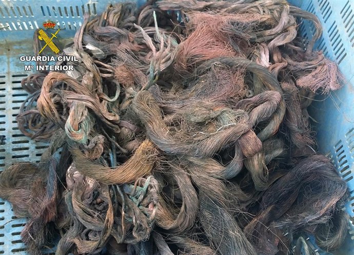 Imagen del cable de cobre recuperado