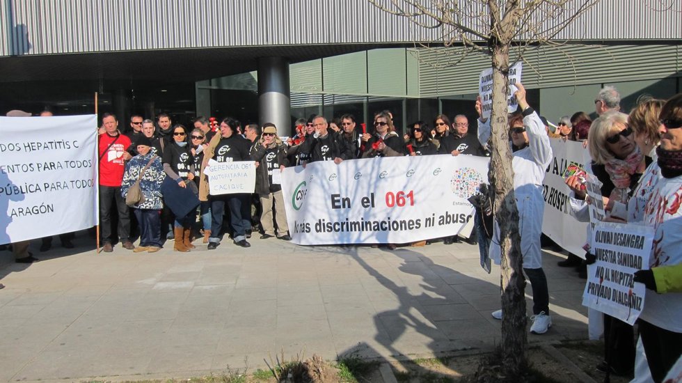Movilización en rechazo a la "mala gestión" de la sanidad pública aragonesa