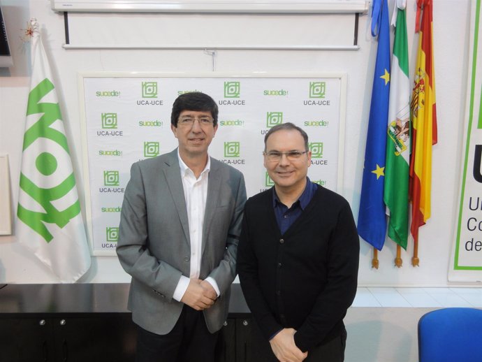 Juan Marín se reúne con el presidente de la Unión de Consumidores de Andalucía