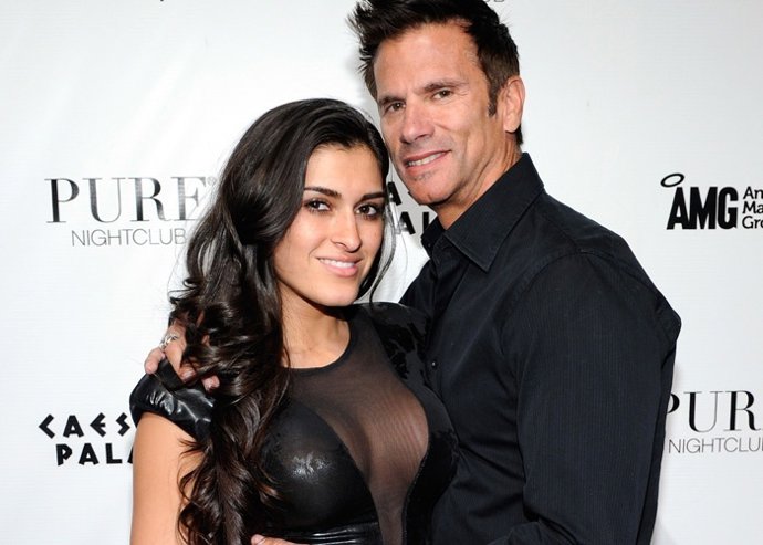 Shawna Craig (L) and her fiance, actor Lorenzo Lamas 