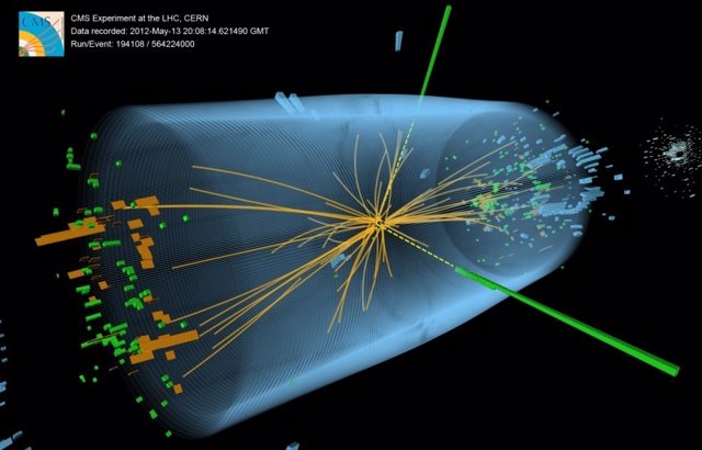 Colisión de protones en el LHC