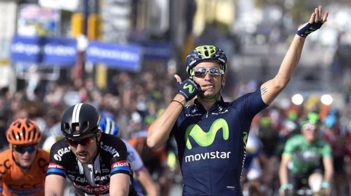 Lobato (Movistar) se impone en la segunda etapa de la Vuelta a Andalucía