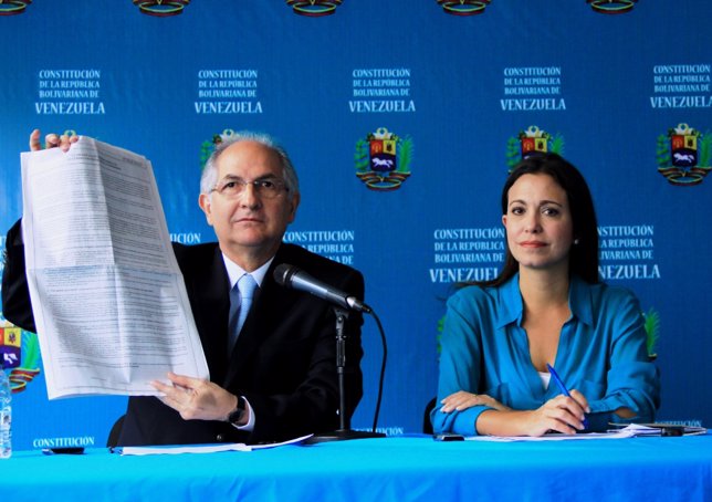 Antonio Ledezma y María Corina Machado