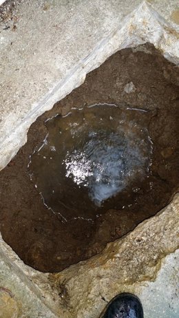 Imagen sobre filtraciones en La Turbera
