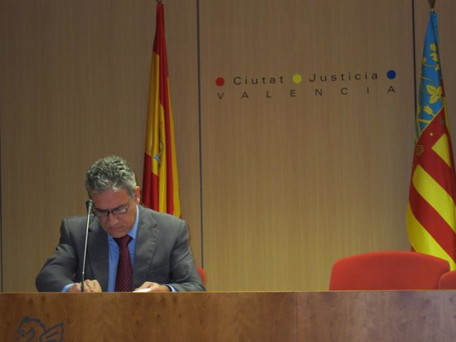 Pedro Viguer durante la rueda de prensa