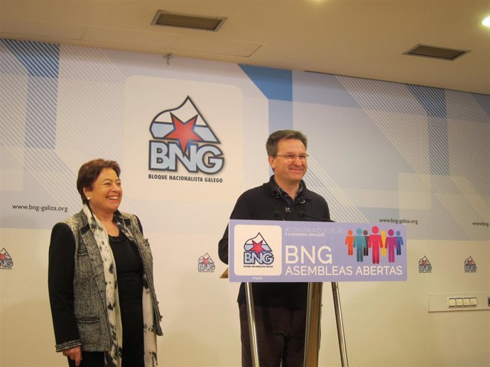 Xavier Vence y Olaia Fernández Davila, en rueda de prensa