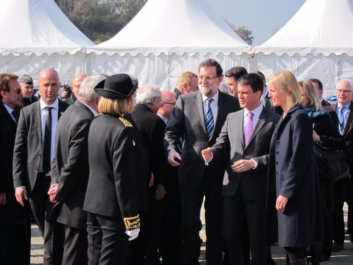 El presidente Mariano Rajoy y el primer ministro francés Manuel Valls