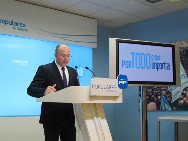 El portavoz del PPdeG, Miguel Tellado