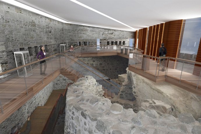 Interior del Museo Castillo la Mata en Las Palmas de Gran Canaria