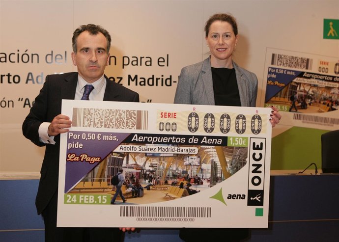 El aeropuerto Madrid Barajas en los cupones de la ONCE