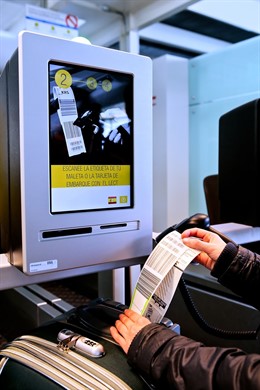 Servicio de autofacturación de maletas de Vueling