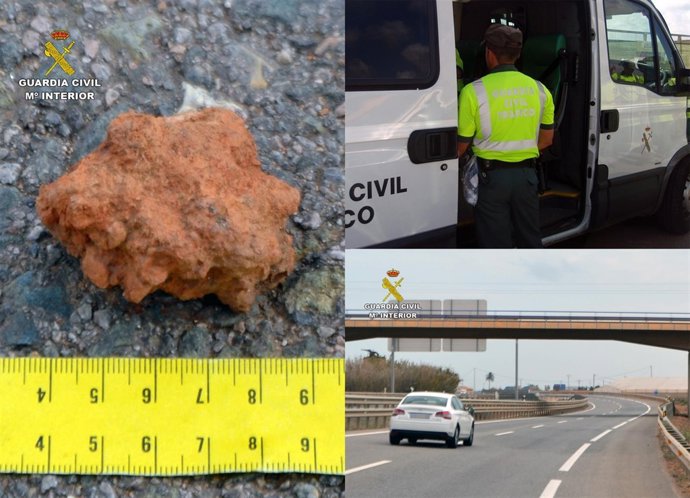 Imagen de una de las piedras y el puente desde el que se arrojaban