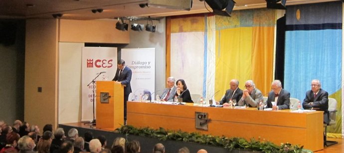 Garre en el homenaje al que fuera presidente del CESRM