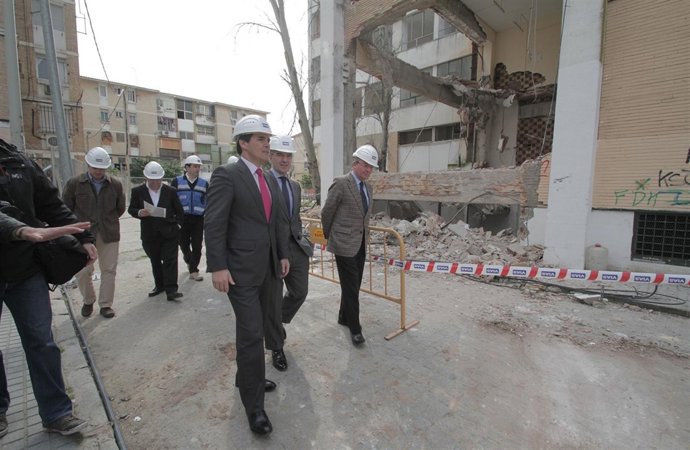Visita de Nieto en 2014 a las obras en la Normal de Magisterio