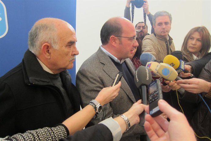 Pedro Ántonio Sánchez junto a Alberto Garre