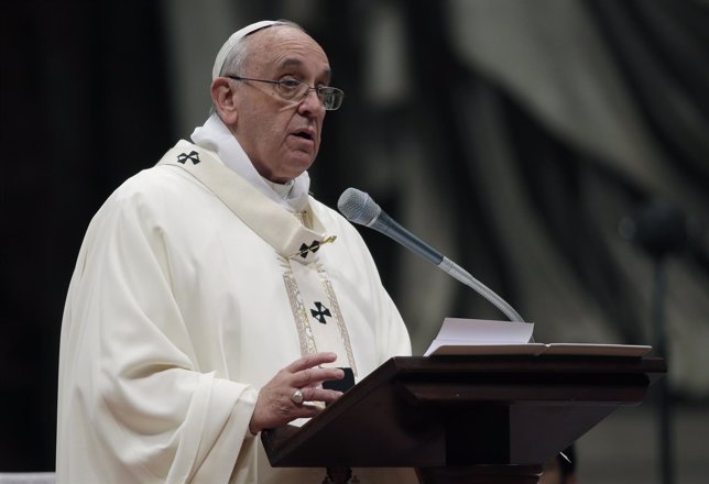 El Papa Francisco dando un discurso