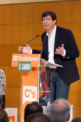 El candidato de C'S a la Junta de Andalucía, Juan Marín