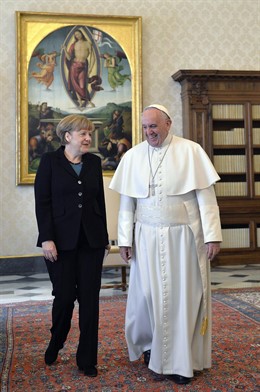 El Papa ante Merkel 