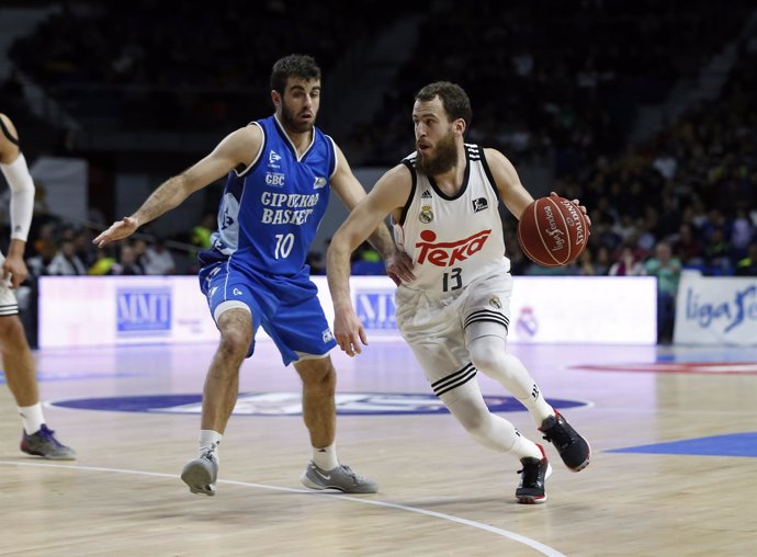 Sergio Rodríguez en el Real Madrid - Gipuzkoa Basket