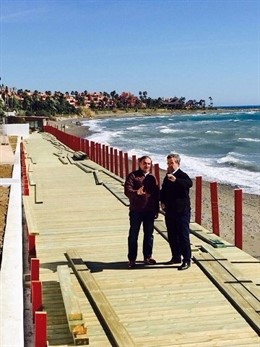 Senda litoral obras visita bendodo