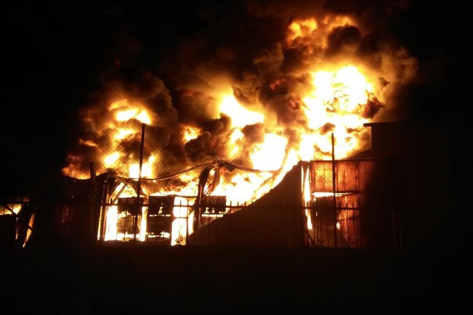 Incendio de la nave de Crevillent