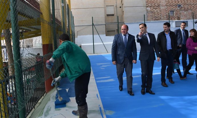 Visita a las obras del colegio Villa de Ulea