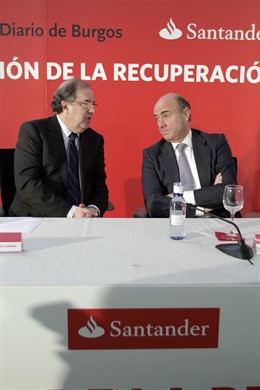 Herrera y De Guindos en el coloquio sobre consolidación económica